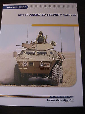 Textron Marine and Land M1117 Armored Security Vehicle Data Sheet / NEW Military 海外 即決