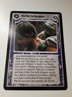 OVERSIZED Decipher Star Wars CCG PROMO Sp. Ed. RARE BB MIND LEARNED/SAVE IT CAN 海外 即決