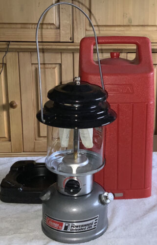 Coleman Powerhouse Unleaded Model 295 Dated 06/91 Lantern and Red Case 海外 即決