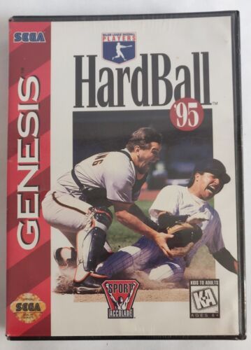 HardBall '95 Sega Genesis Brand New In Original Factory Packaging. 海外 即決