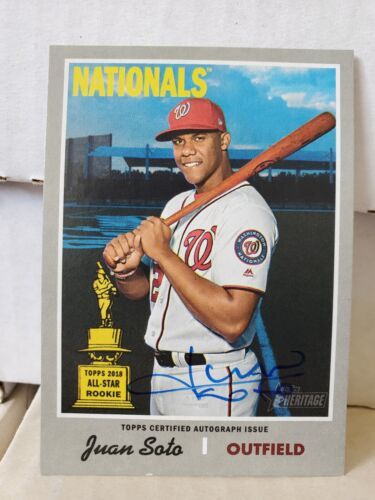 Juan Soto 2019 Topps Heritage High # Real One Autograph Auto All-Star Rookie Cup 海外 即決