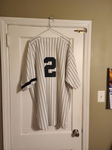 100% Authentic Mitchell & Ness NY Yankees 1996 Derek Jeter WS JERSEY 56 XXXL 海外 即決 - 5