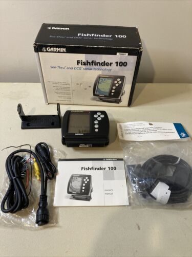 erotisk Delegation Opaque のまま Garmin Fishfinder 100 in Box w/ Adapter Cable & Transom Mount  Transducer 海外 即決 えください - cukurovabasketbol.com