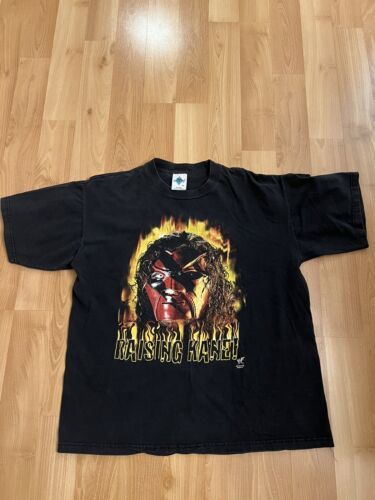 RARE Vintage 90s WWF Raising Kane Welcome To My Nightmare Shirt XL - Double Side 海外 即決