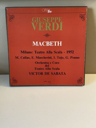 VERY レア MARIA CALLAS AS LADY MACBETH Live Opera 1952 “FOR ITALY ONLY" 3 LP Set 海外 即決