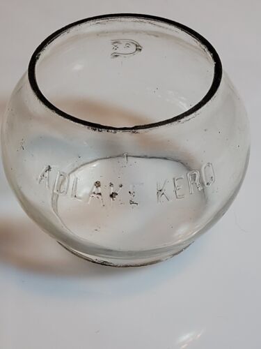Vintage CNX Adlake Kero Lantern Globe Clear Made In USA Embossed 海外 即決