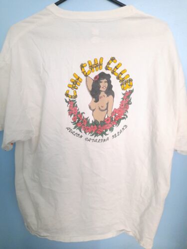 Vintage Chi Chi Club T Shirt Avalon Catalina Island Size XL 海外 即決
