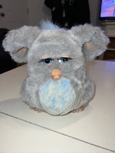 2005 Tiger Electronics Large Blue Furby-#59294- Working-w/manual And Spoon 海外 即決
