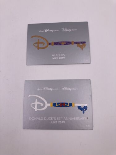 D23 Disney Expo 2019: Set of 2 Store Cards: Aladdin and Donald Duck (POST) 海外 即決