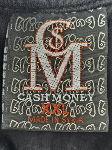 Vintage Cash Money Rap Tee Black Graphic T Shirt XXL Lil Wayne Birdman Juvenile 海外 即決 - 5