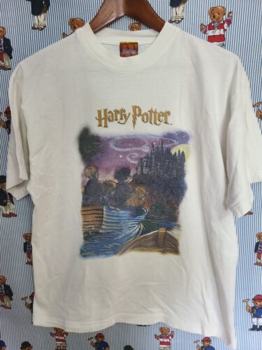 Vintage 2001 Harry Potter Sorcerer Stone Hogwarts Legacy Euro Excusive Shirt L 海外 即決