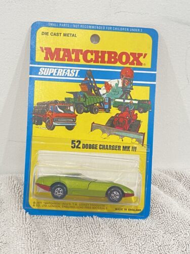 Matchbox Superfast #52 Dodge Charger MKIII Green 海外 即決