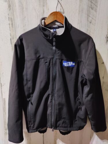 Port Authority Full Zip Fleece Lined Jacket Zippered Pockets LS Black Men's Lrg 海外 即決