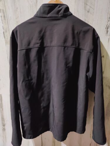 Port Authority Full Zip Fleece Lined Jacket Zippered Pockets LS Black Men's Lrg 海外 即決 - 2