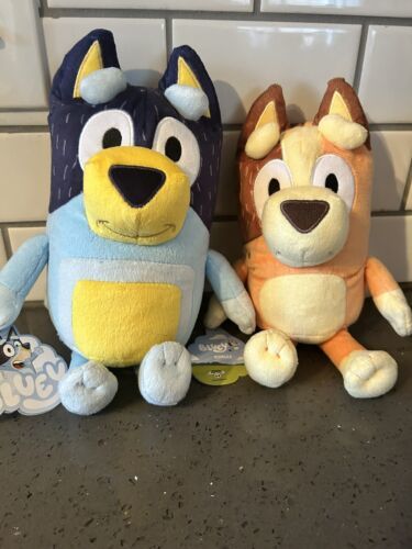Bluey Friends Parents Plush BANDIT Dad CHILLI Mom Mum Stuffed Animal Toy New 海外 即決