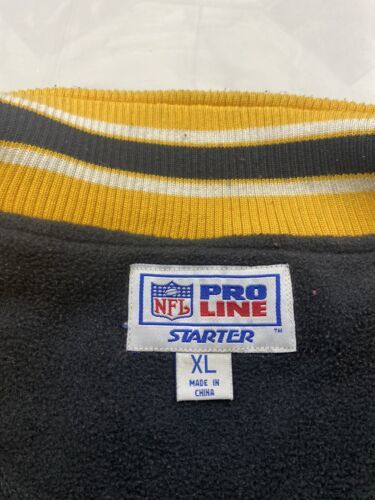 Vintage Starter NFL Pittsburgh Steelers Pullover Fleece Jacket Size XL 海外 即決 - 2