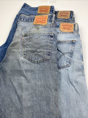 Lot of 4 Levi's 550 Relaxed Fit Blue Jeans Men's Size 36x32 海外 即決