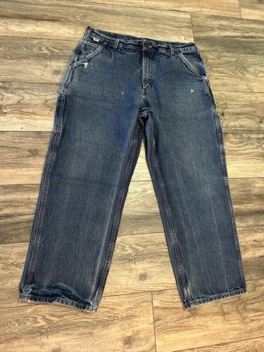 Carhartt FR Carpenter Jeans Men’s 38 x 30 Blue 海外 即決
