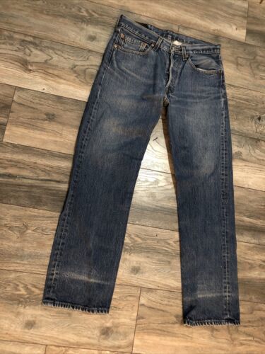Levi’s 501 Button Fly Jeans Semi Vintage 31 x 30 Nice 海外 即決