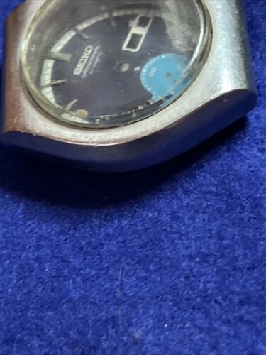 Vintage Mens Seiko 6139 8020 Blue Dial Chronograph Case And Dial for Parts 海外 即決 - 4