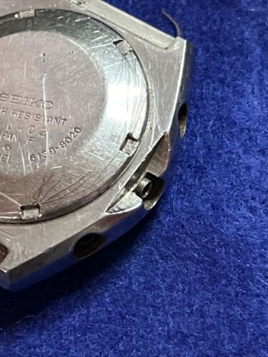 Vintage Mens Seiko 6139 8020 Blue Dial Chronograph Case And Dial for Parts 海外 即決 - 7