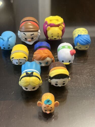 Lot of 10 Disney Tsum Tsum Mini Vinyl Figures Lot Set 海外 即決