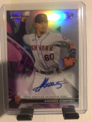 ANDRES GIMENEZ AUTO REFRACTOR 2021 Topps Finest Baseball RC METS INDIANS FA-AG 海外 即決