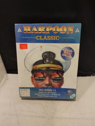 Harpoon Classic Video Game Sealed New Retro PC Mac CD 海外 即決