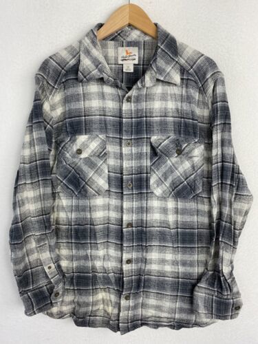 Vintage Field&Stream Chamois Flannel Shirt Long Sleeve Button Down Multicolor L 海外 即決