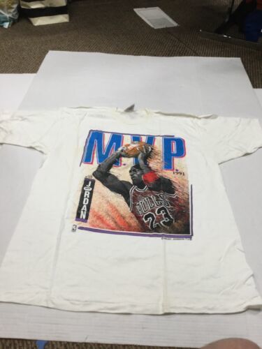 NWOT Vintage Chicago Bulls Michael Jordan 1991 MVP Magic Johnson T’s T-Shirt XL 海外 即決