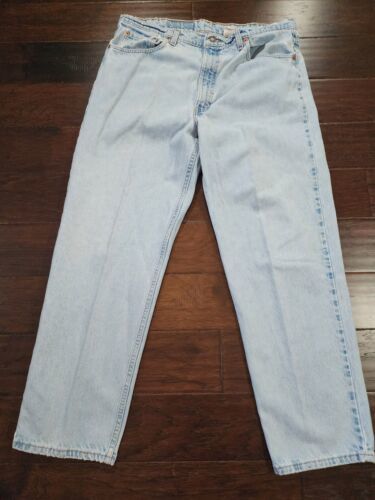 VINTAGE MENS LEVI'S 550 RELAXED FIT JEANS sz 40x30 made in USA 100% Cotton 海外 即決