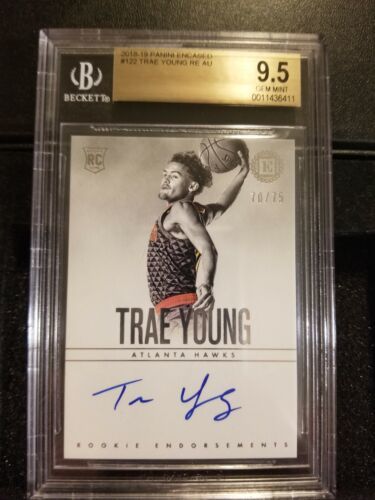 2018-19 Panini Encased Trae Young Rookie Endorsements Rookie Auto BGS 9.5/10 海外 即決