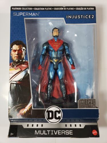 DC Multiverse Collection Platinum SUPERMAN Injustice 2 Action Figure Metal VHTF 海外 即決