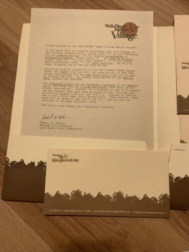 Vtg. 1981 Walt Disney World Village Resort Villas Folder Guest Services & More 海外 即決 - 8