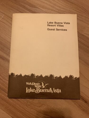 Vtg. 1981 Walt Disney World Village Resort Villas Folder Guest Services & More 海外 即決 - 1