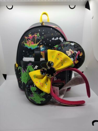 Disney Parks Main Street Electrical Parade Loungefly 50th Anniv Backpack & ears 海外 即決