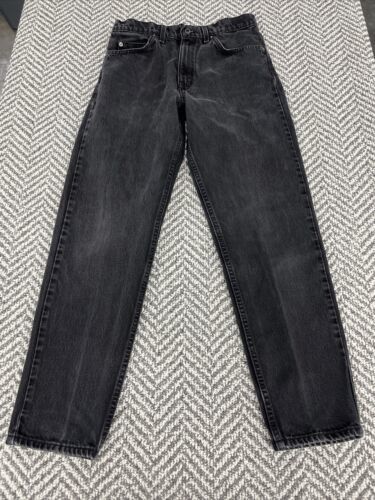 Vtg Levis 550 Mens Jeans 31x30 Relaxed Taper Leg Black Orange Tab Made in Mexico 海外 即決