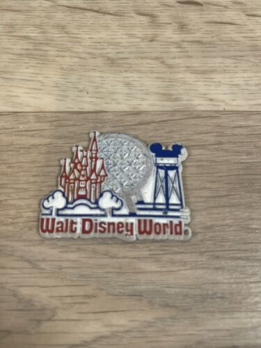 Rubber Fridge Magnet Walt Disney World Magic Kingdom Castle Epcot Center Vintage 海外 即決