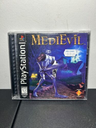 MediEvil (Sony PlayStation 1, 1998) Complete CIB PS1. Tested. Black Label 海外 即決