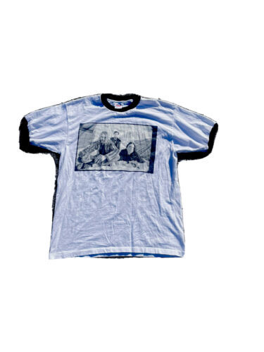 Vintage 1996 Nirvana Kurt Cobain Ringer Tee Shirt XL Single Stitch 海外 即決