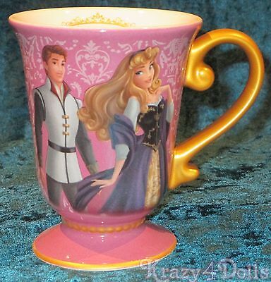 Disney Designer Fairytale Doll Collection Princess Aurora and Phillip Mug NEW!t 海外 即決