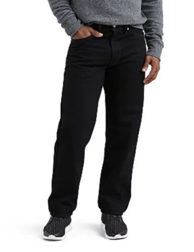 Levis 550 Red Tab Black Jeans Men 33 X 34 Relaxed Fit Original Denim New 海外 即決