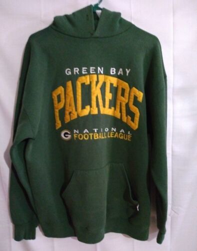 Mens NFL Green Bay Packers Russell Football USA Made Hooded Sweatshirt Hoodie 海外 即決