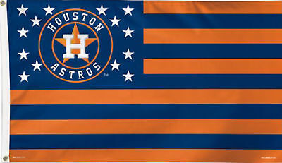 Houston Astros Deluxe Grommet Flag MLB Licensed 3' x 5' 海外 即決
