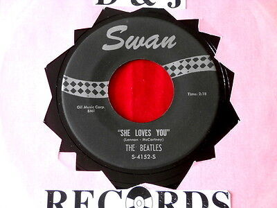 BEATLES~SHE Love /S YOU~ I'LL GET YOU ~ SMALL TRAIL #~ RARE~ SMALL PRINT~ ~ POP 45 海外 即決