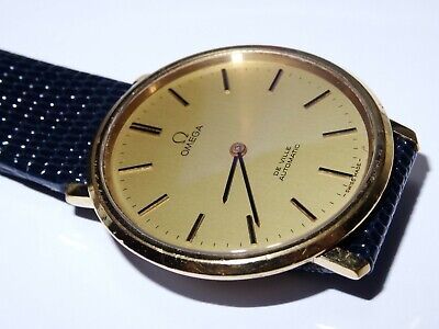 Large 36mm 70s Omega De Ville Gold Plated 151.0039 Cal. 711 24J Automatic Watch 海外 即決 - 0