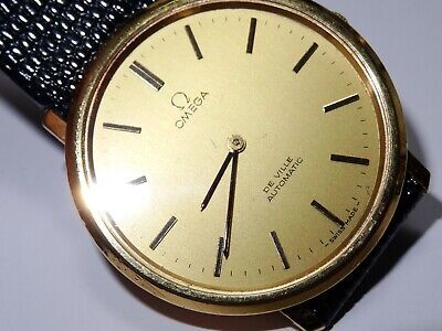 Large 36mm 70s Omega De Ville Gold Plated 151.0039 Cal. 711 24J Automatic Watch 海外 即決 - 1