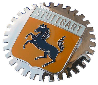 Stuttgart Germany home of Porsche & Mercedes - car grille badge 海外 即決