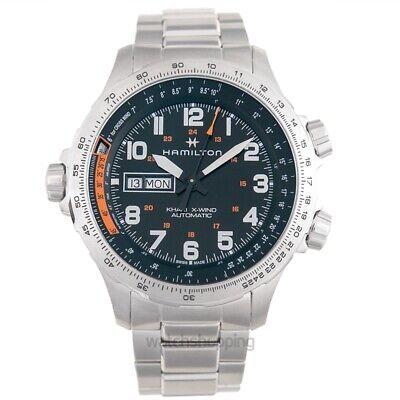 HAMILTON Khaki Aviation H77755133 Black Dial Men's Watch Genuine FreeS&H 海外 即決