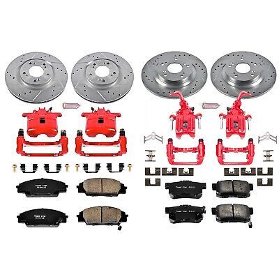 Power Stop KC2277 High Performance Brake Upgrade Kit Cross-Drilled and Slotted R 海外 即決
